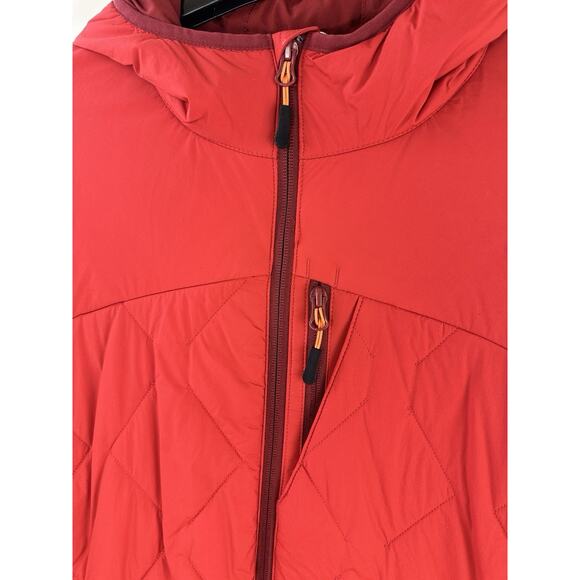 Duluth Trading Co. Agiloft Hooded Zip Up Quilted Jacket Red Men's Medium H12798 - Picture 6 of 16
